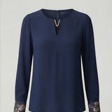 maglia manica fantasia CB03747 BLU MARICLA 