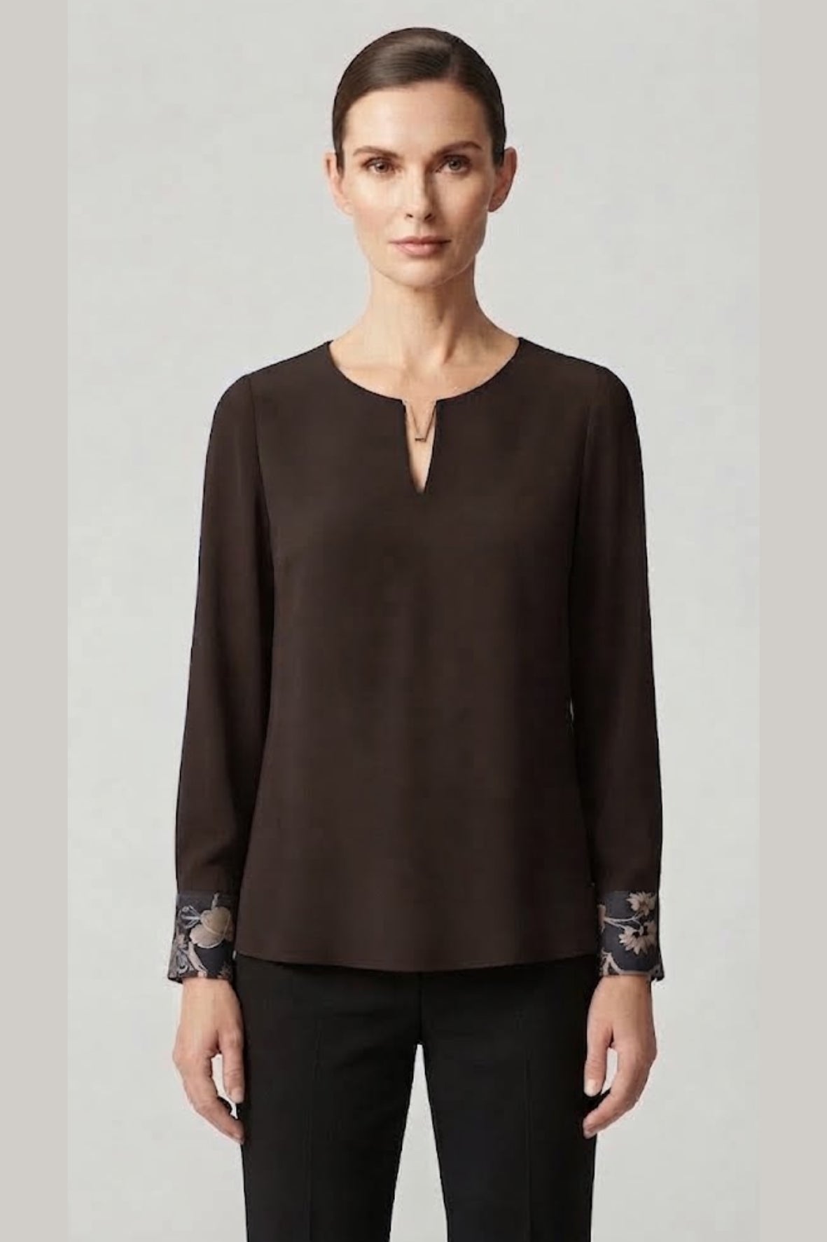 maglia manica fantasia CB03747 MORO MARICLA 
