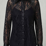 twin set pizzo CF50320 NERO MARICLA 