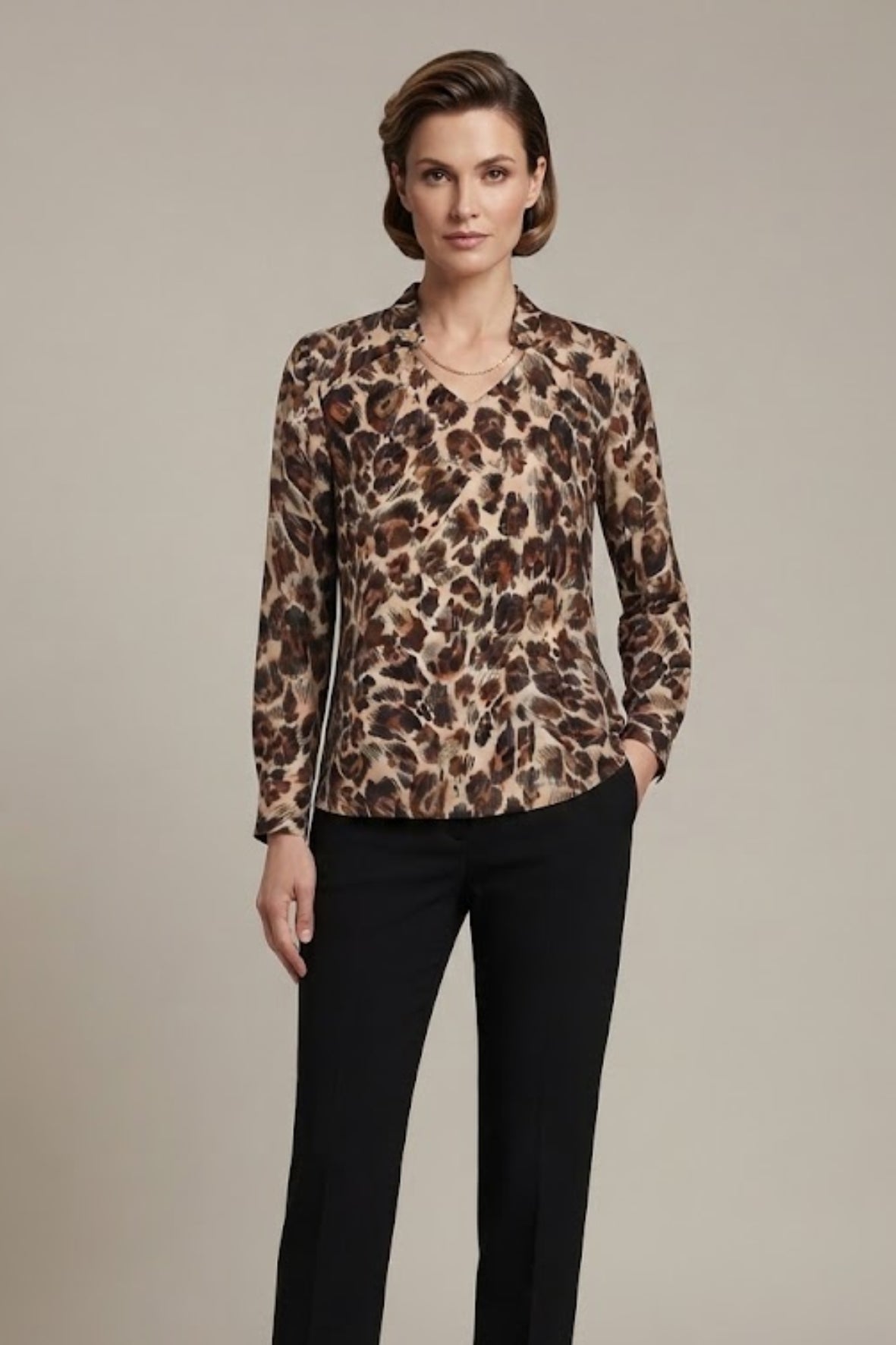 maglia casacca accessorio collo CF50335 MORO MARICLA 