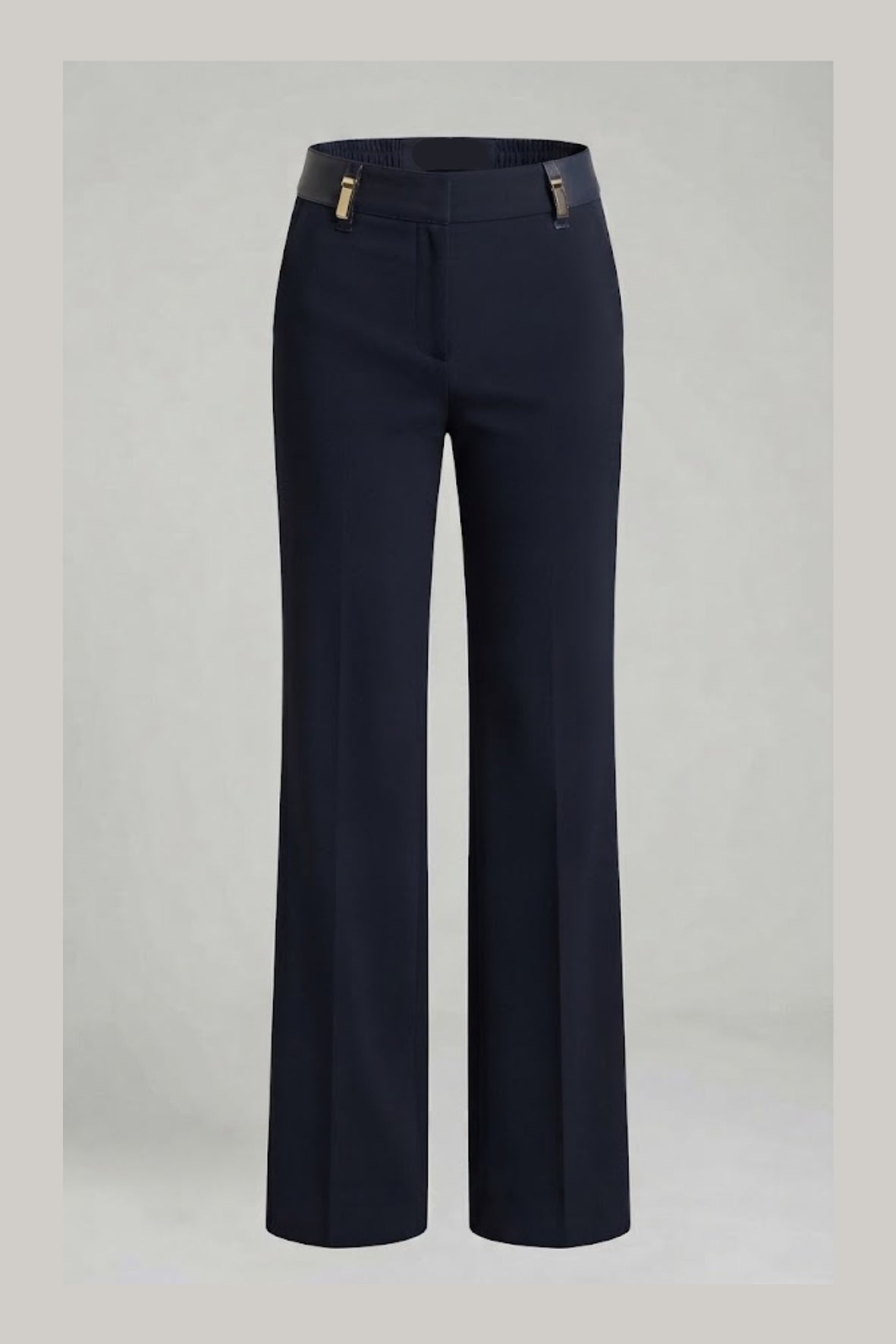 pantalone con bustinio ecopelle CF70422 NERO MARICLA 