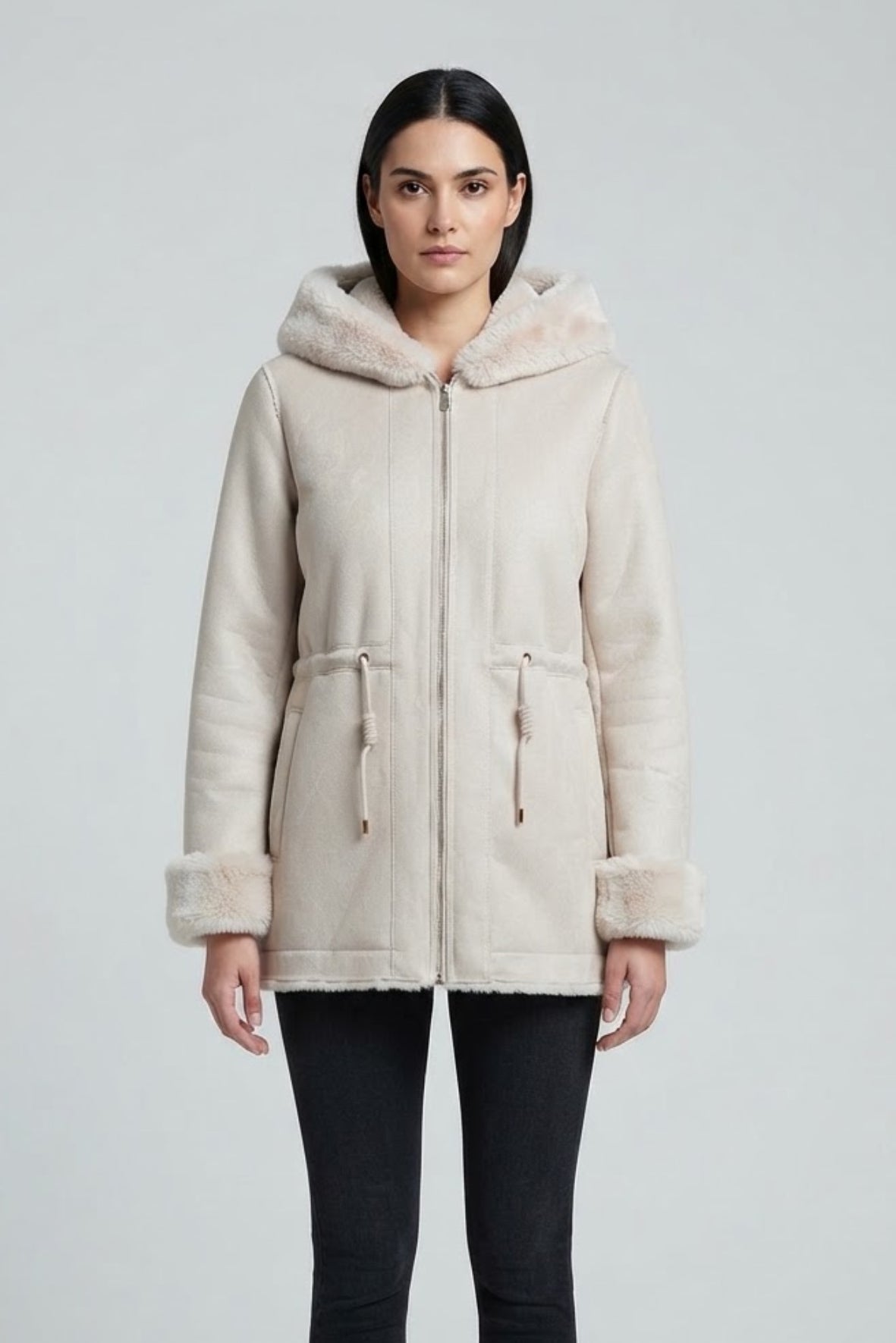 montone parka DB11459 PANNA MARICLA 