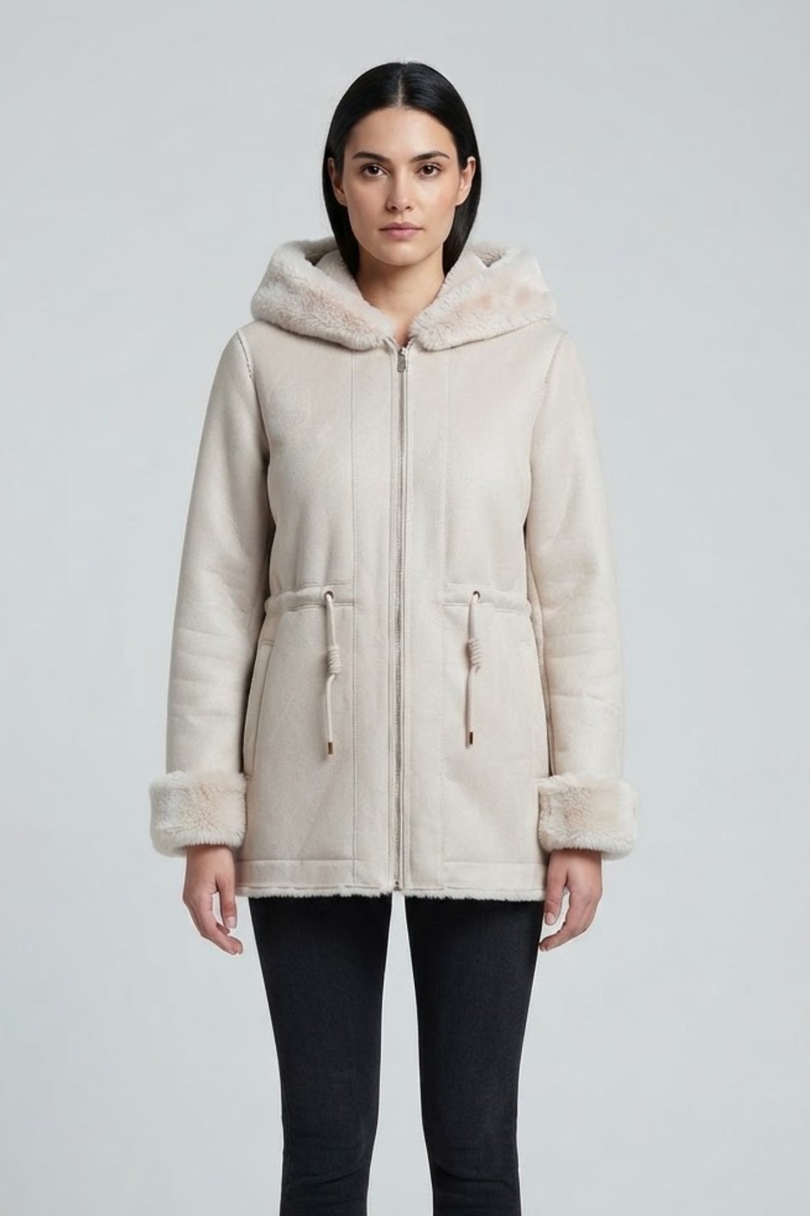 montone parka DB11459 PANNA MARICLA 