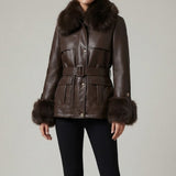 parka ecopelle DB11460 MORO MARICLA 