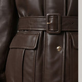parka ecopelle DB11460 MORO MARICLA 