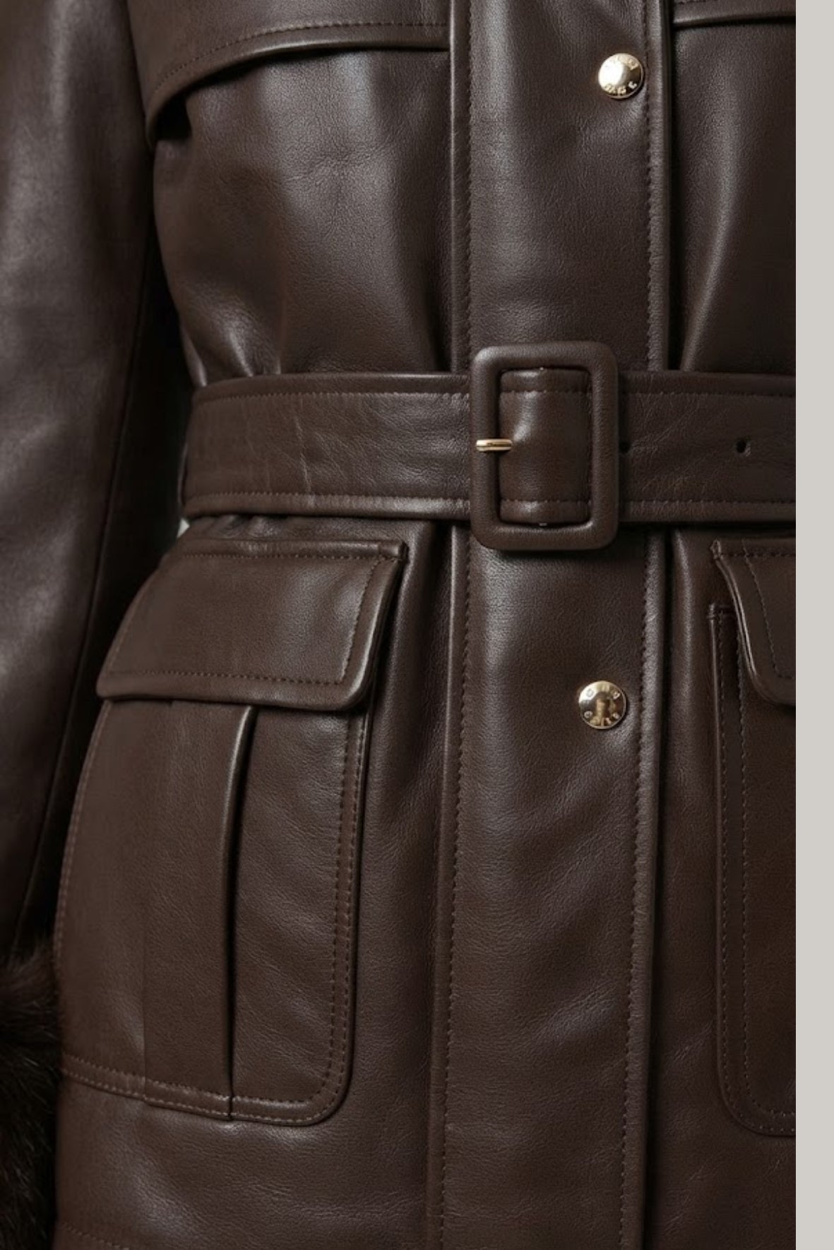 parka ecopelle DB11460 MORO MARICLA 