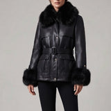 parka ecopelle DB11460 NERO MARICLA 