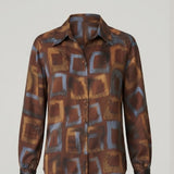 camicia fantasia DS1553 MORO MARICLA 