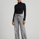 Pantalone jeans wide leg gamba larga GH6185 GRIGIO MARICLA 