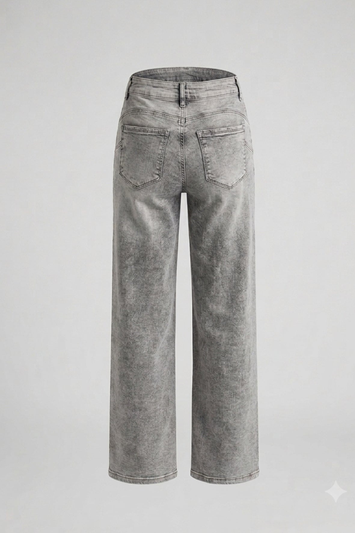 Pantalone jeans wide leg gamba larga GH6185 GRIGIO MARICLA 