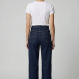 Pantalone jeans palazzo wide leg GH6395 BLU MARICLA 