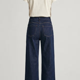 Pantalone jeans palazzo wide leg GH6395 BLU MARICLA 