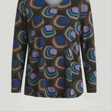 Maglia casacca fantasia geometrica GR2620 ROYAL MARICLA 