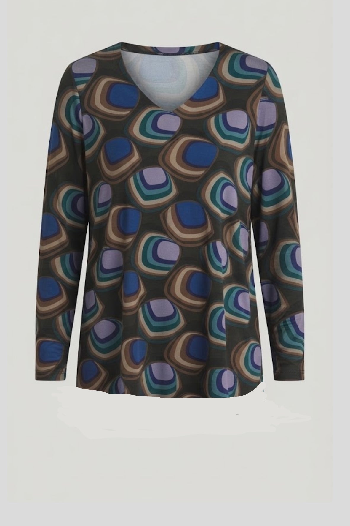 Maglia casacca fantasia geometrica GR2620 ROYAL MARICLA 