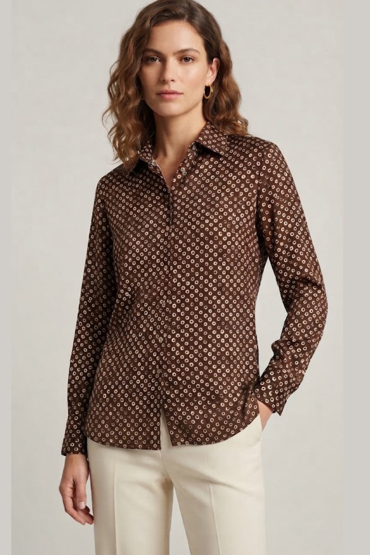 Camicia fantasia GU700305 MORO MARICLA 