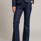 pantalone tubolare con elastico chambray LES2231 DENIM MARICLA 