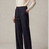 pantalone gessato MARGOT BLU MARICLA 