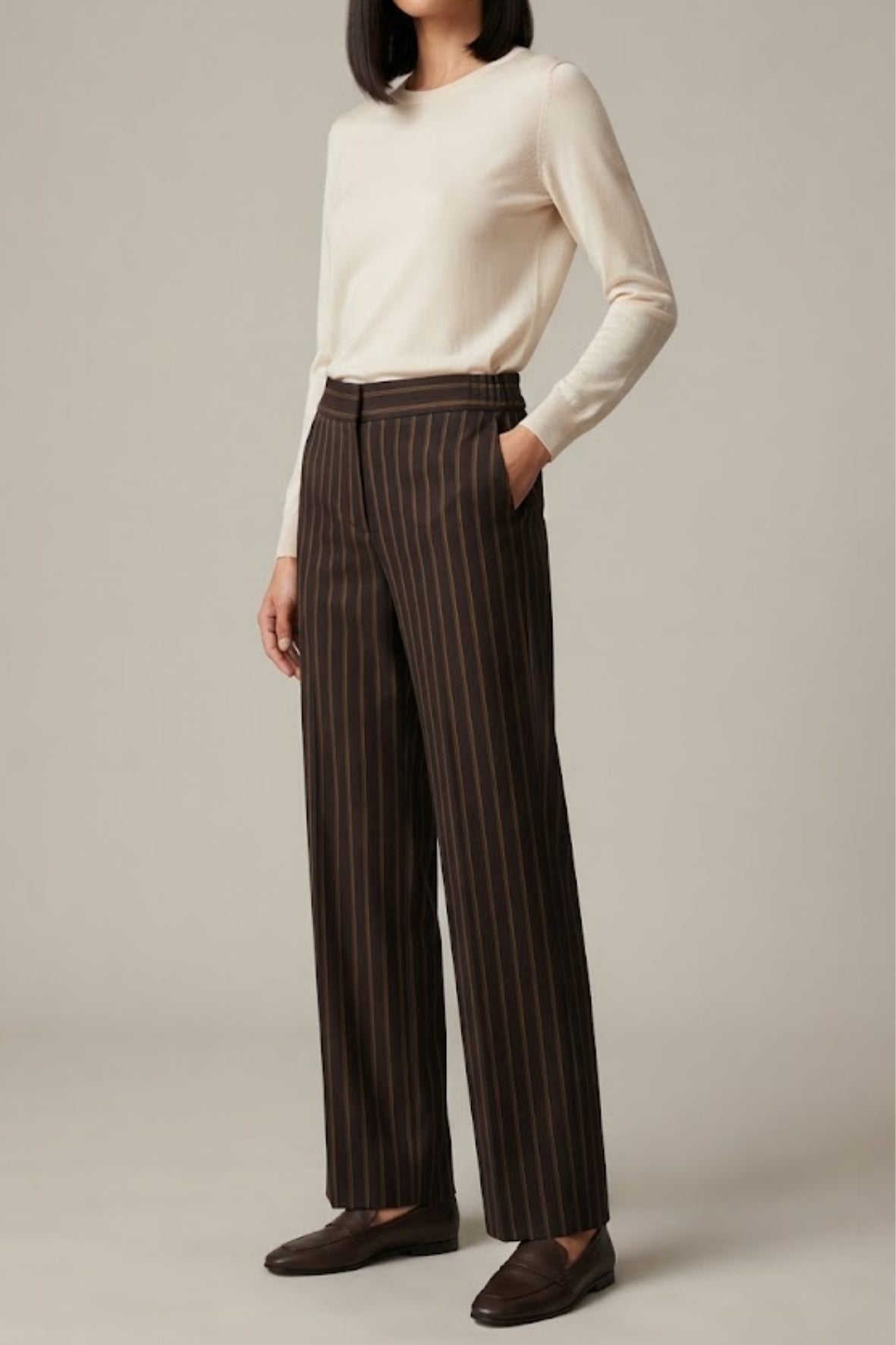 pantalone gessato MARGOT MORO MARICLA 