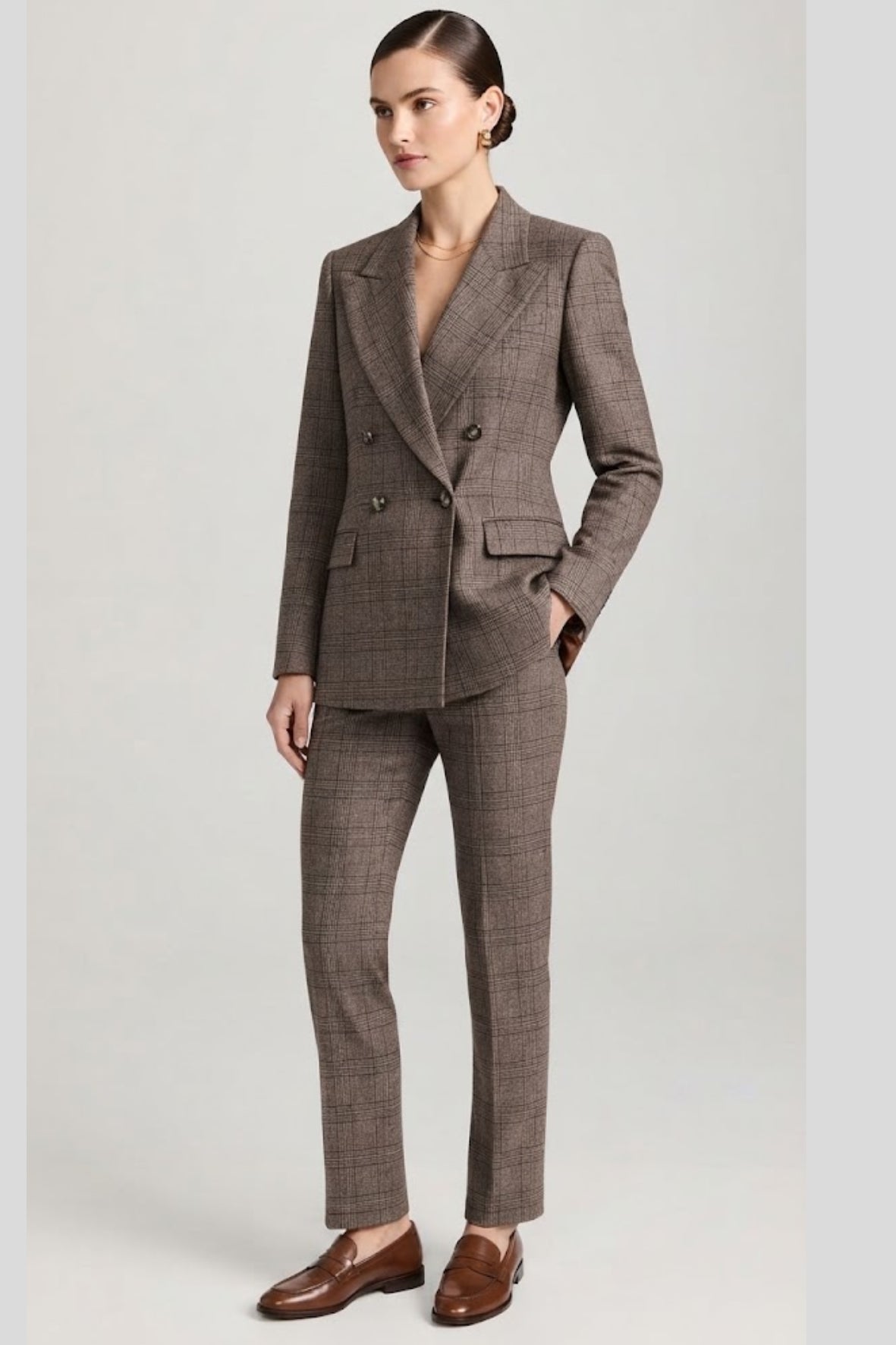 tailleur doppio petto MIRTILLO MORO MARICLA 