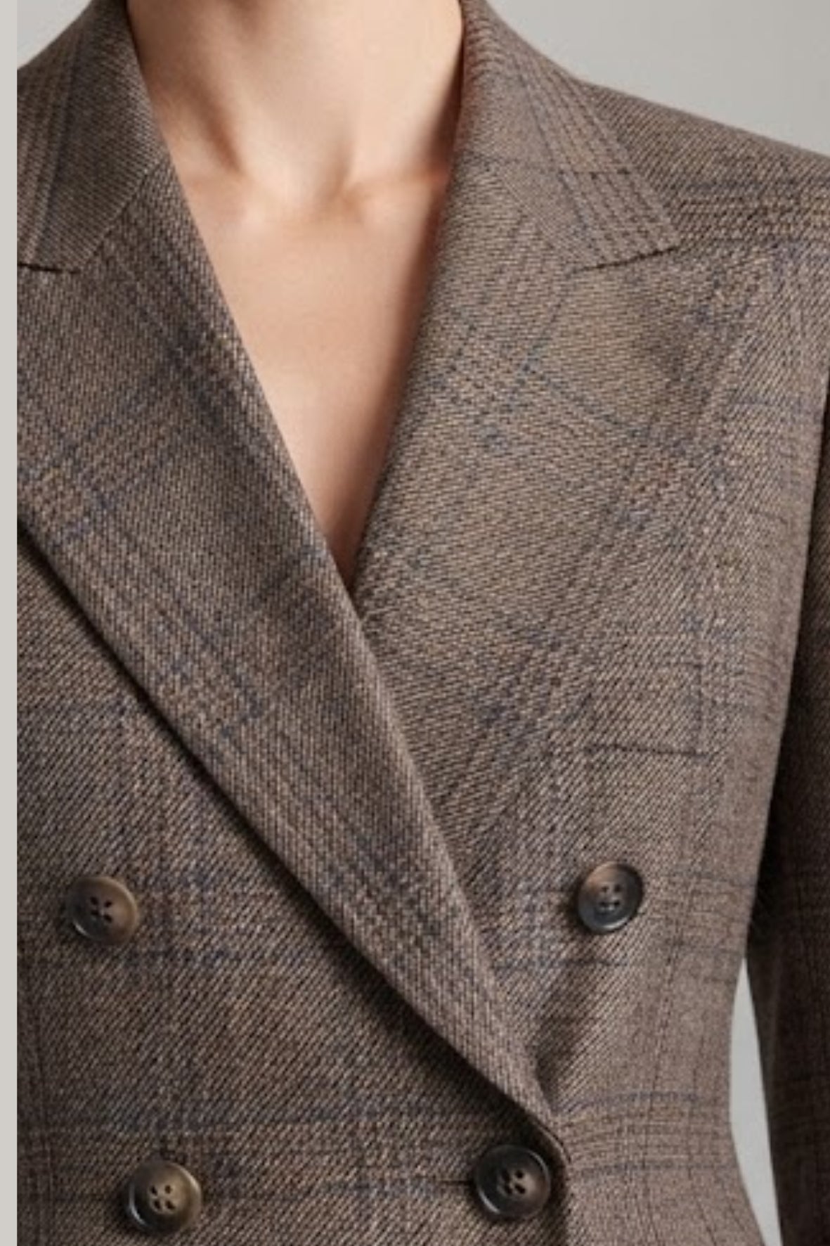 tailleur doppio petto MIRTILLO MORO MARICLA 
