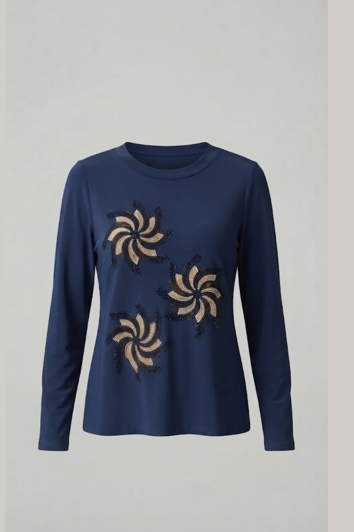 maglia girasole PER26671 BLU MARICLA 