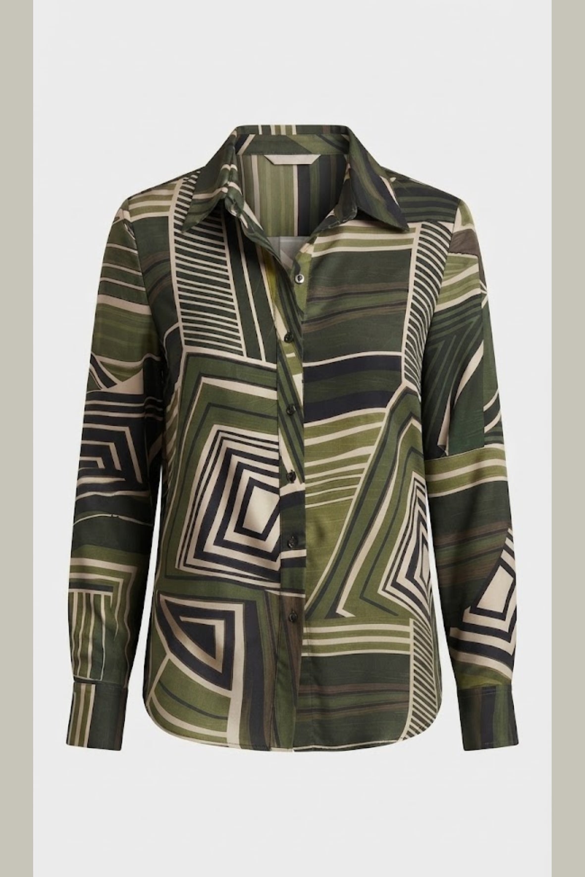 camicia fantasia PER26699 VERDE MARICLA 