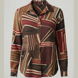 camicia fantasia PER26699 VINO MARICLA 