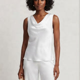 Top canotta con scollo sceso ROMI2174A27 BIANCO MARICLA 