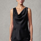Top canotta con scollo sceso ROMI2174A27 NERO MARICLA 