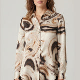 camicia fantasia ROMI2901 SABBIA MARICLA 