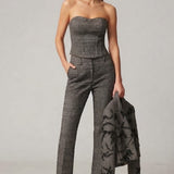 Tailleur 3 Pezzi con corpetto SH940TP MORO SHARON 