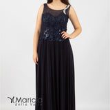 Abito con ricamo MARICLA81AB BLU MARICLA ELEGANCE 