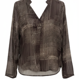 camicia blusa fantasia CS148153 MORO MARICLA 