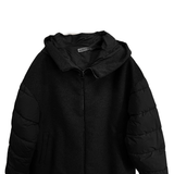 Giaccone Piumino Misto Lana Corto con Maniche Imbottite AZ88P NERO MARICLA 