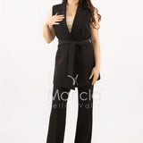 completo gilet e pantalone PF509CP NERO SHARON 