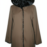 ecomontone spalmato reversibile pelliccia GIOIA COGNAC MARICLA 