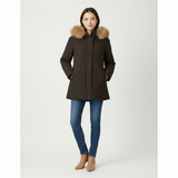 Giaccone con collo in pelliccia EC25256 MORO MARICLA 