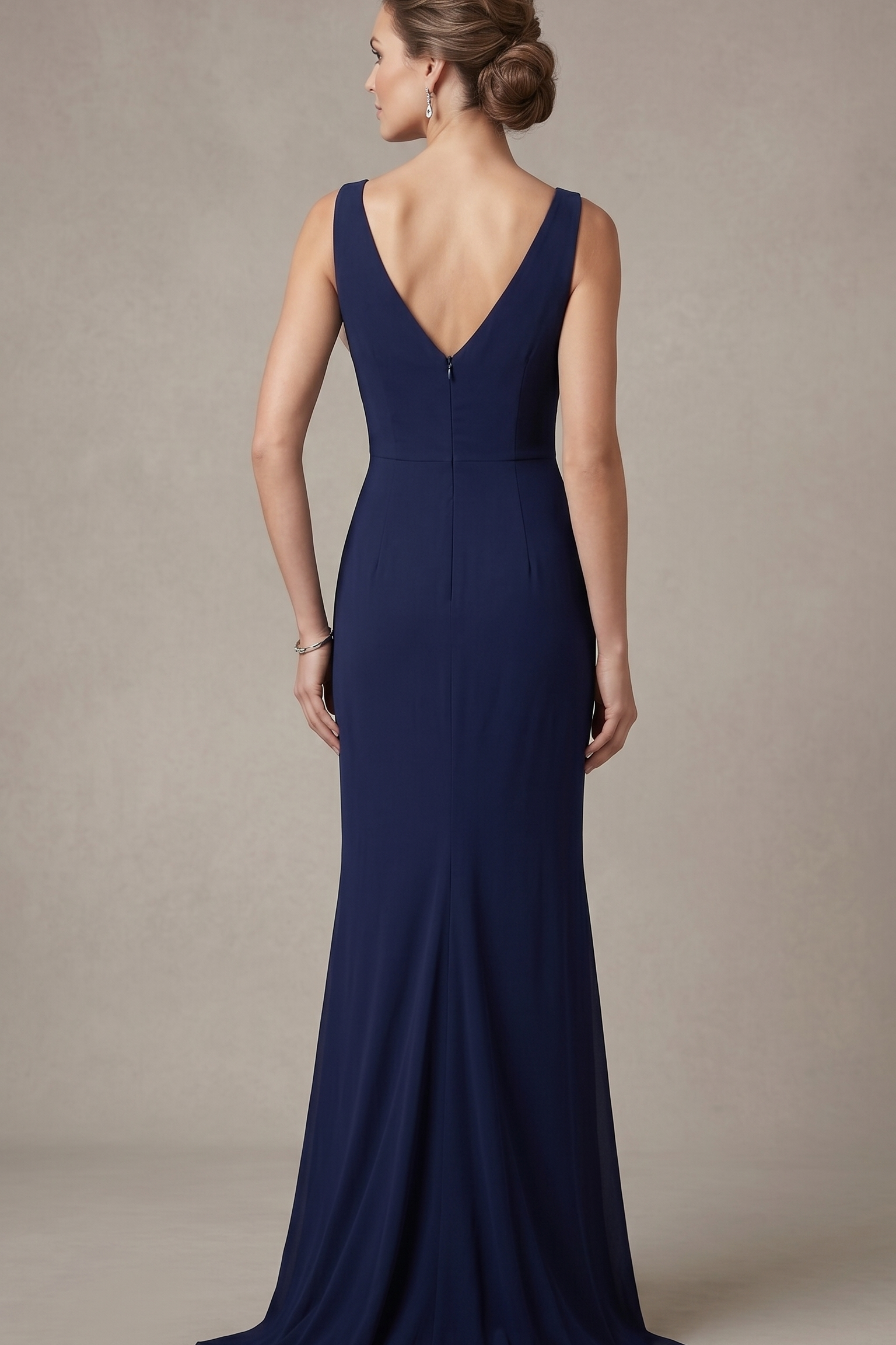 abito con fiocco bicolore ALC16 BLU MARICLA ELEGANCE 
