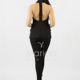 Completo gilet smoking con pantalone SH707CP NERO SHARON 
