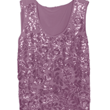 canotta spalla larga paiette DB10327 ROSA MARICLA 
