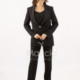 Tailleur smoking Completo 3 pezzi SH726TP NERO SHARON 
