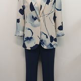 tailleur con giacca fantasia ATENA BLU MARICLA 