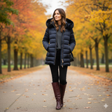 giaccone medio con interno VIVIAN BLU MARICLA 