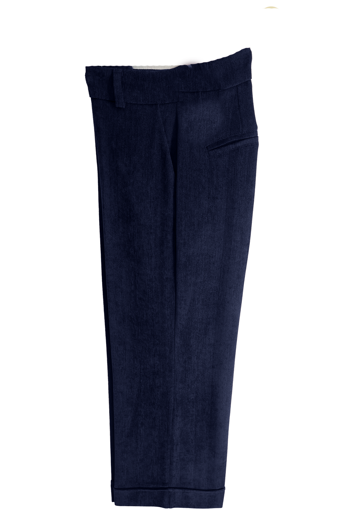 pantalone piegone diagonale CS148251 BLU MARICLA 