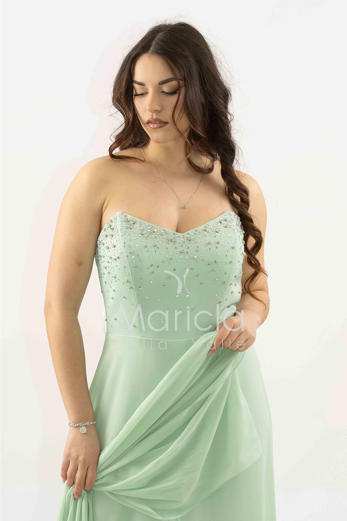 tuta con corpetto strass SH914TU MENTA SHARON 