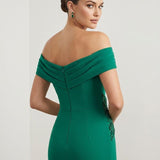 tubino crepe strass CAR58658 VERDE MARICLA ELEGANCE 