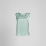 Top Elegante in Satin a Taglio Vivo LES1432 MENTA MARICLA 
