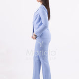 Completo tailleur collo smoking ROMI3872 CELESTE MARICLA 