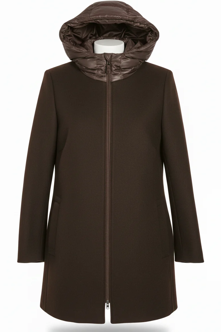 giaccone panna e piumino MEGAN MORO MARICLA 