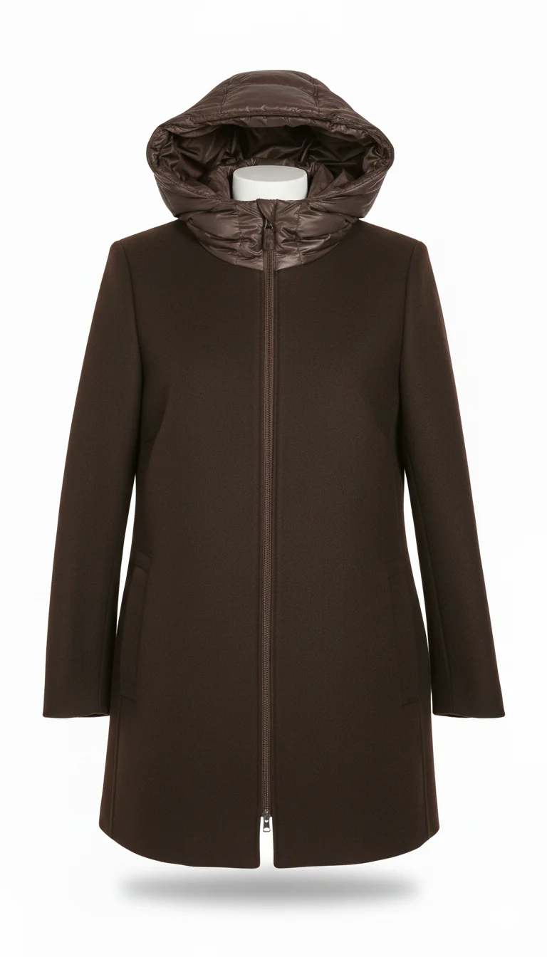 giaccone panna e piumino MEGAN MORO MARICLA 